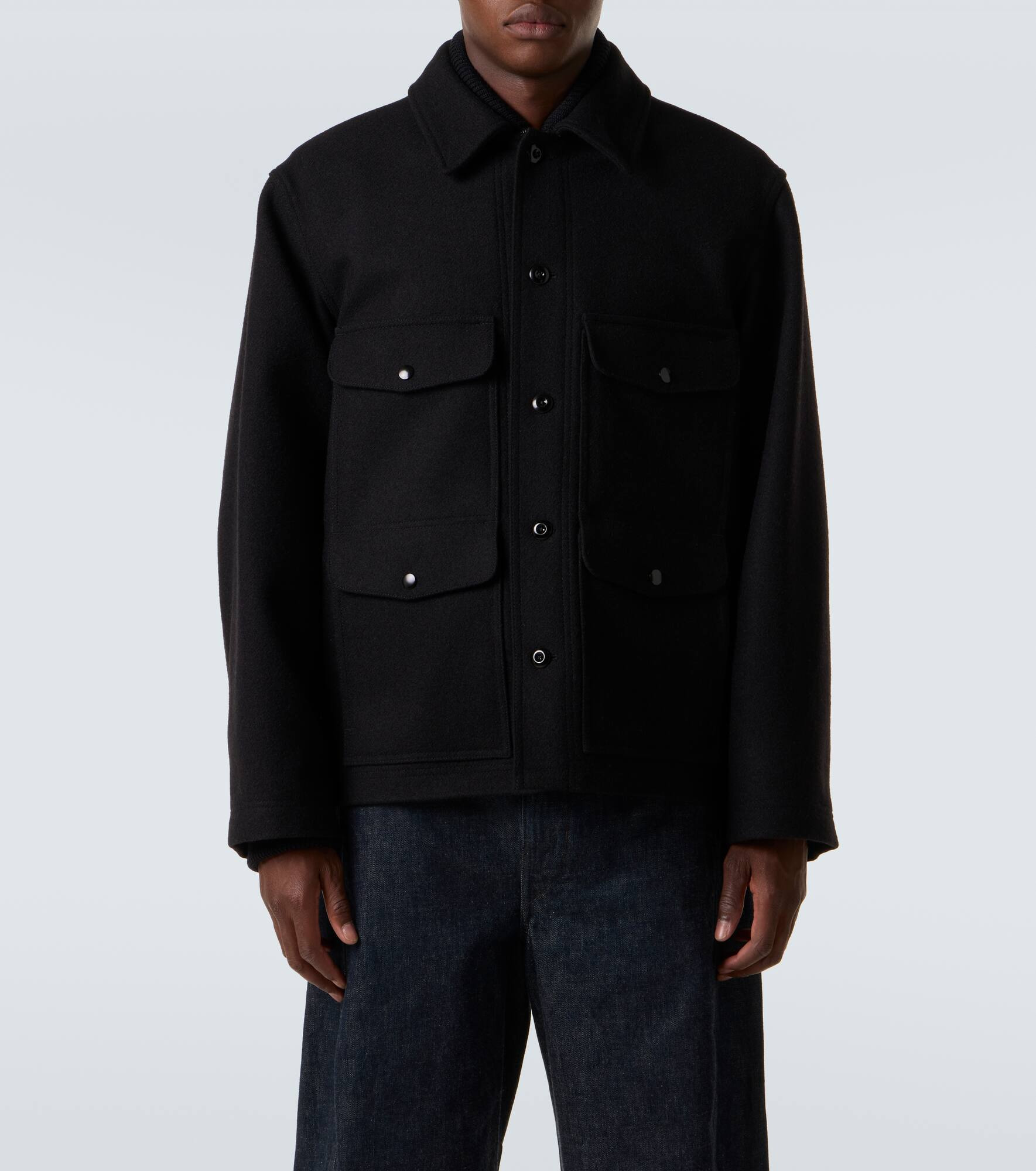 Wool felt field jacket - 3