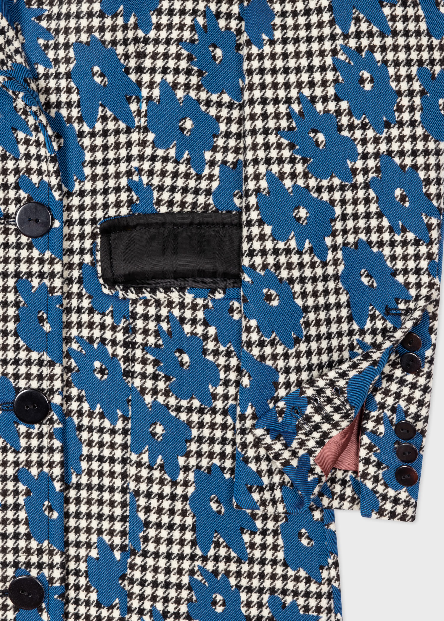 Dogtooth 'Big Flower' Double-Breasted Coat - 3