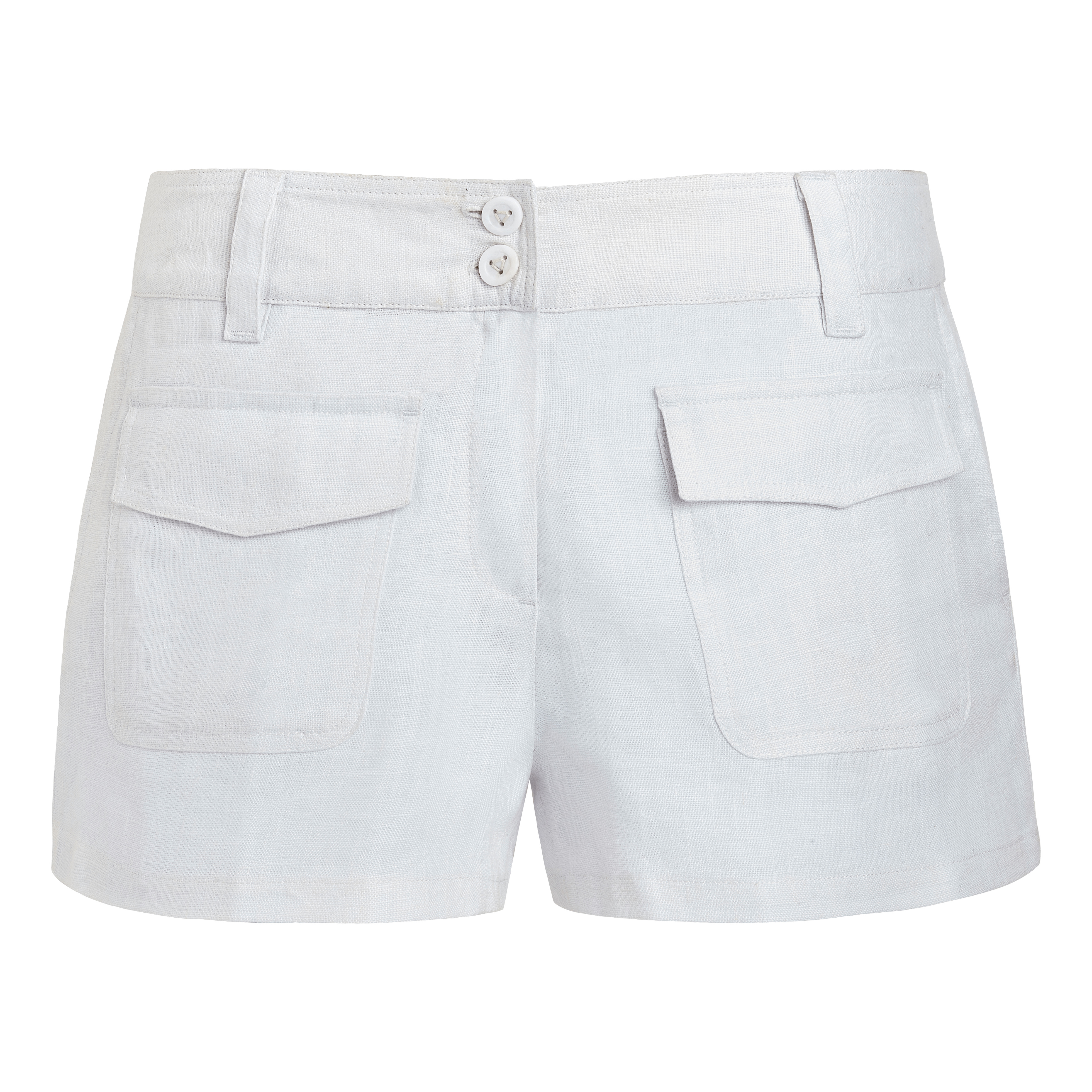 Women linen bermuda shorts solid - Vilebrequin x JCC+ - Limited Edition - 1