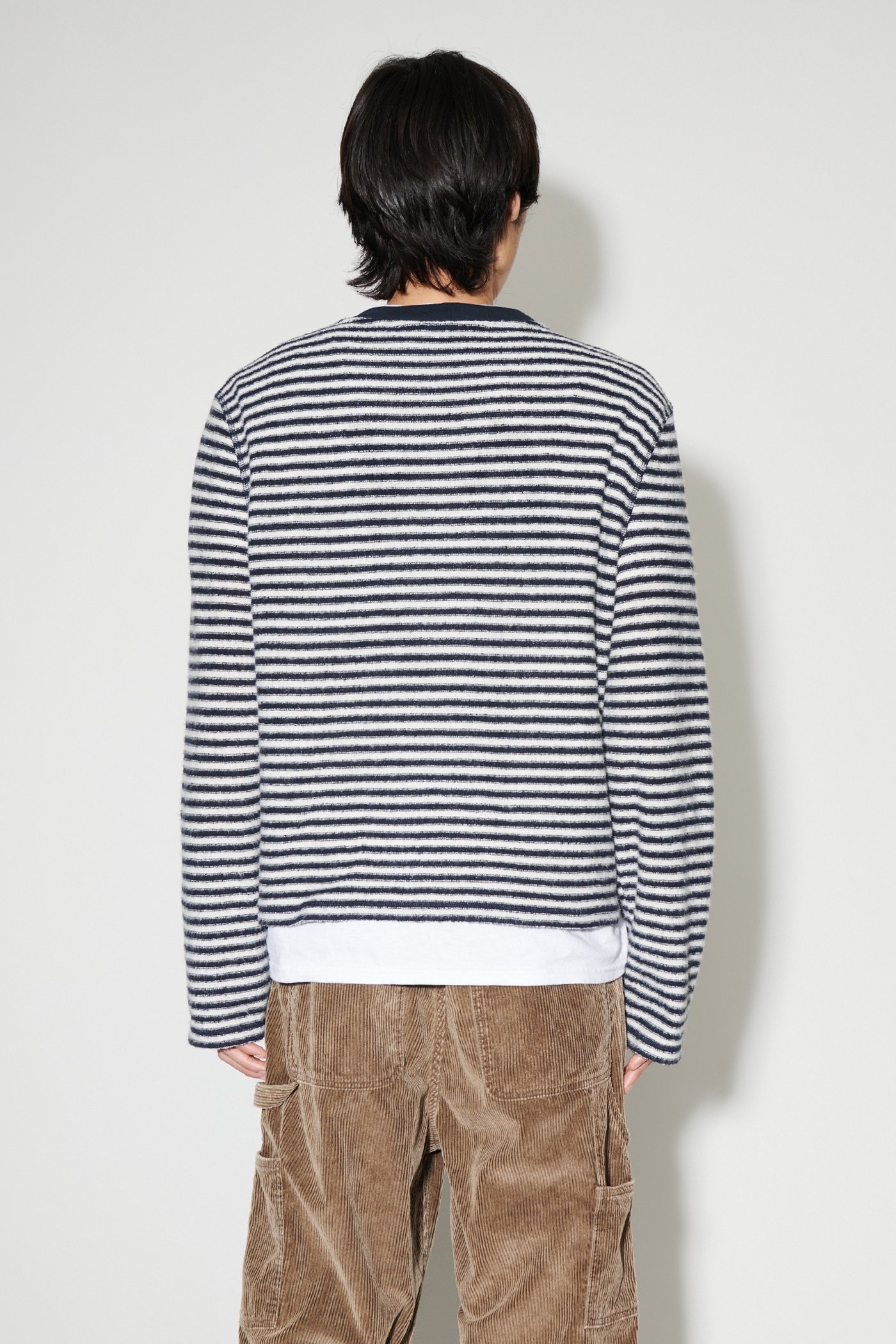 Artist Roundneck Malaga Stripe Brushed Cotton - 7