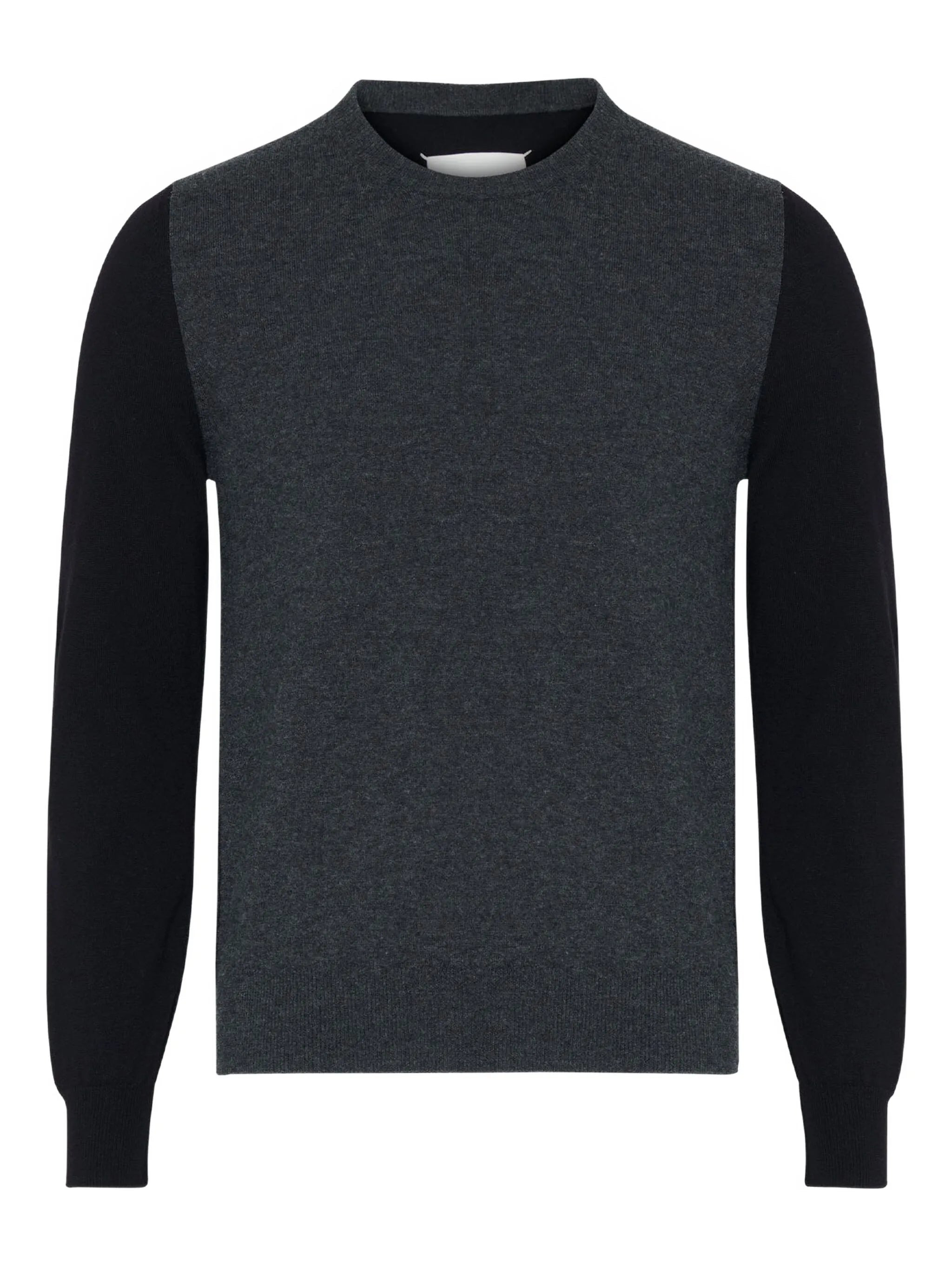 Maison Margiela Contrast-panel Wool Sweater - 1