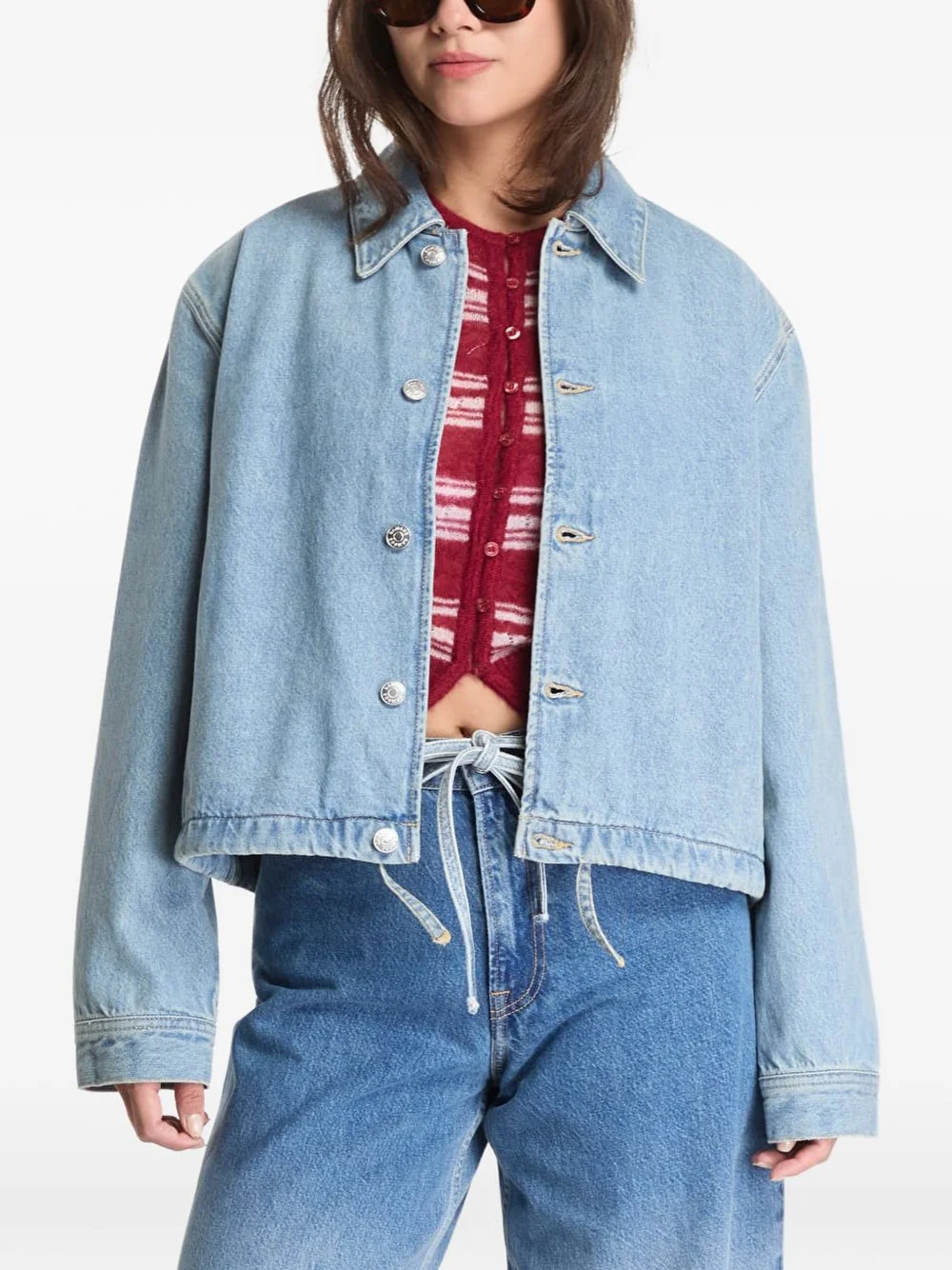 drawstring-hem jacket - 1
