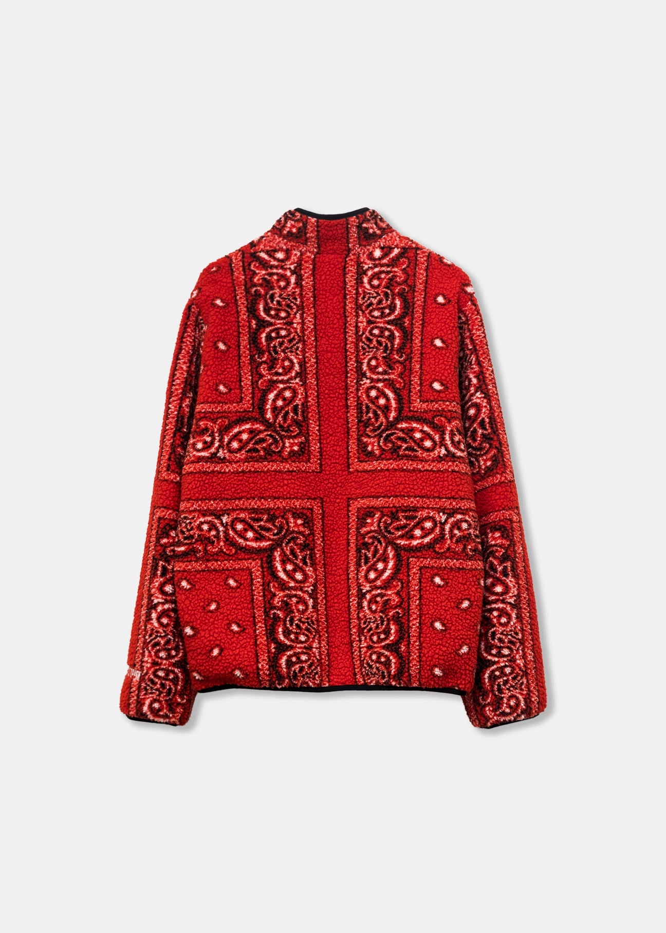 Supreme Reversible Bandana Fleece Jacket FW19 Red - 3