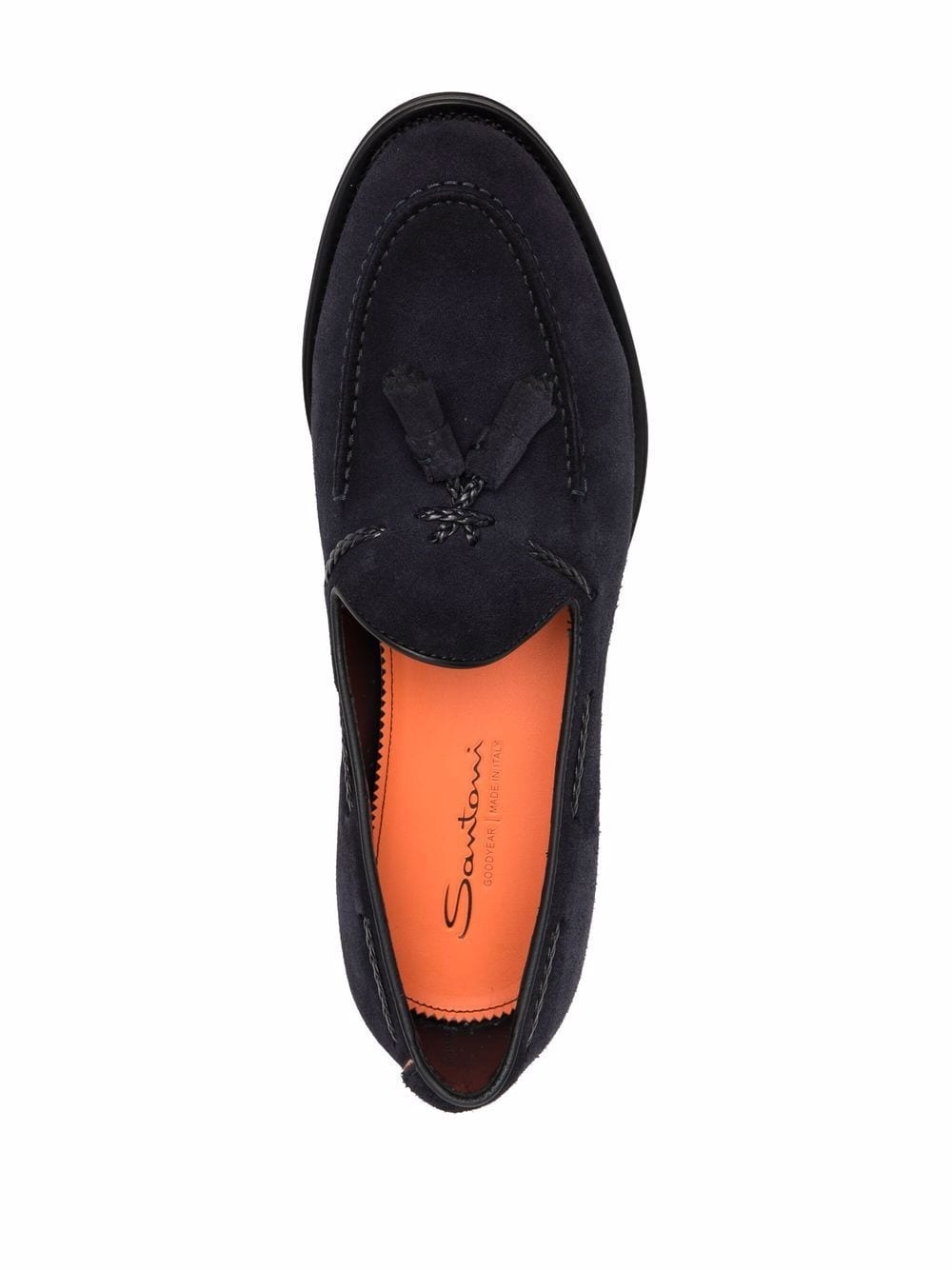 tassel-detail suede loafers - 4