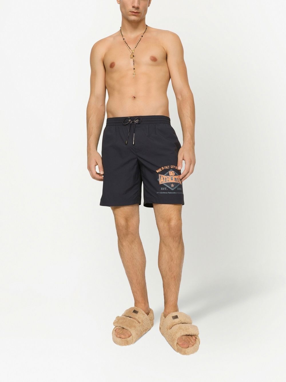 Athletic-print swim shorts - 2