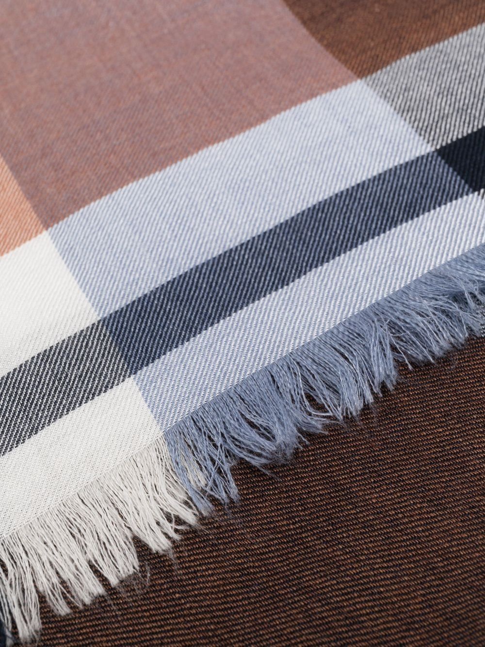 woven checked scarf - 3