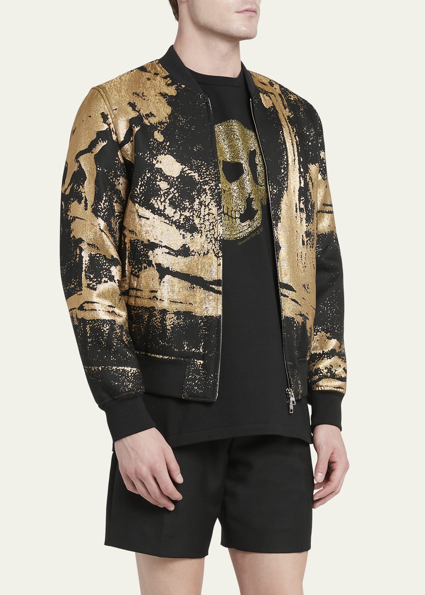 Men's Goil Foil Bomber Jacket - 4