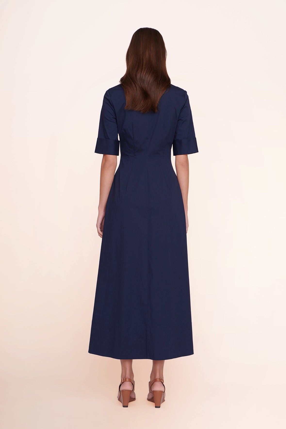 STAUD JOAN MAXI DRESS NAVY - 5