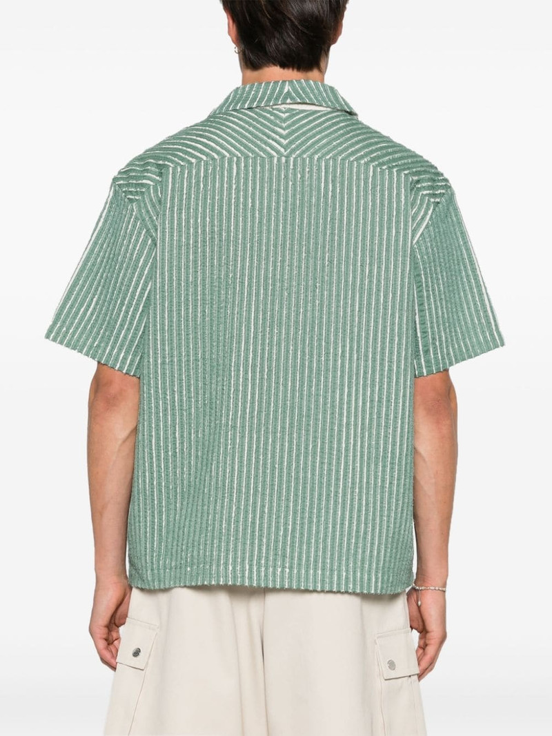 hand-frayed striped shirt 4
