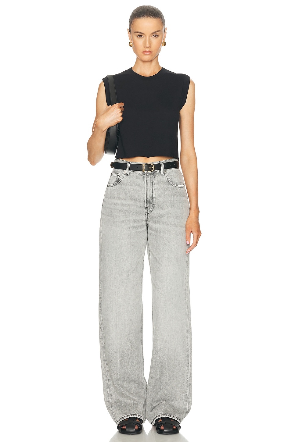 Cropped Muscle Tank Top - 4
