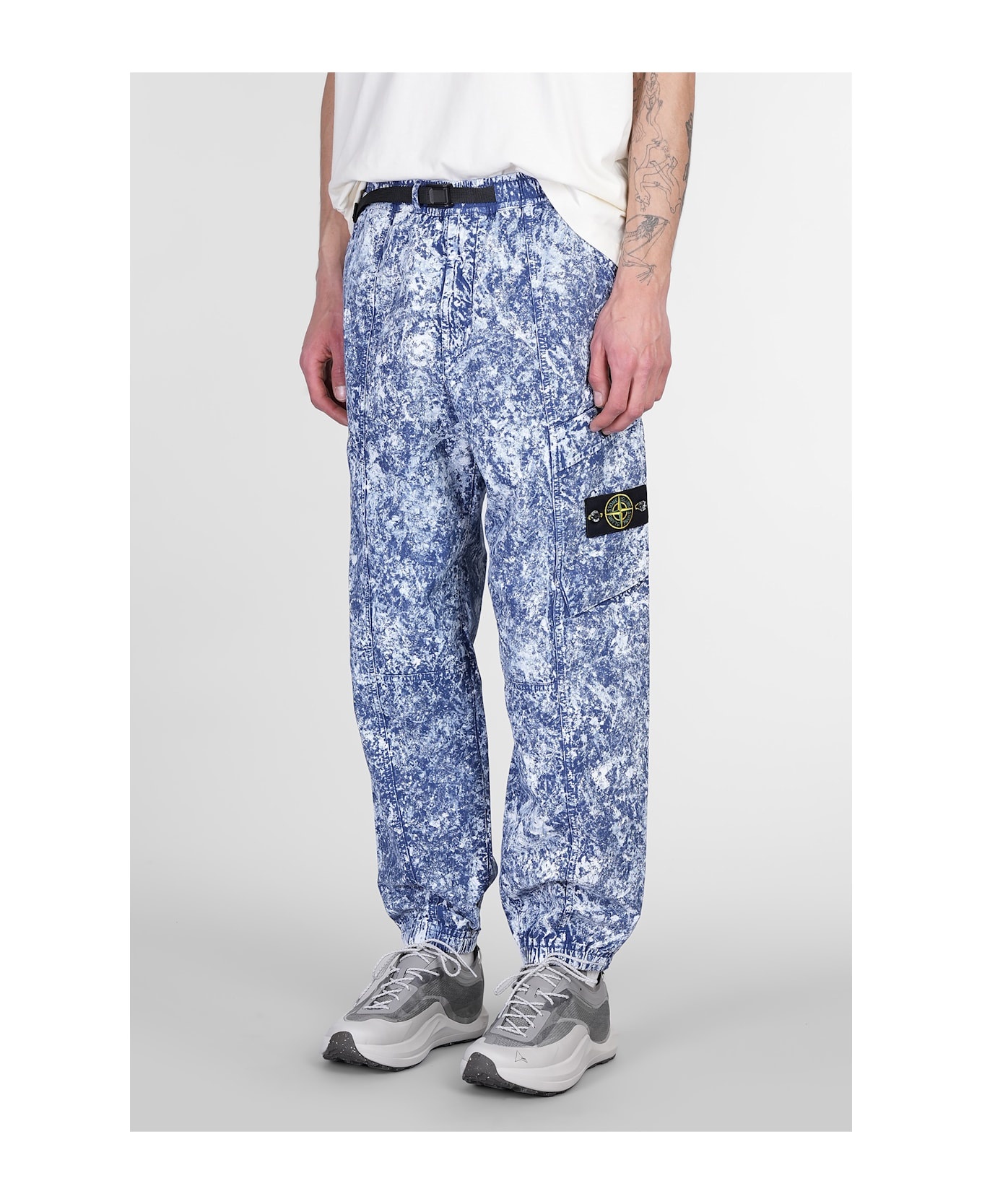 Pants In Blue Cotton - 4