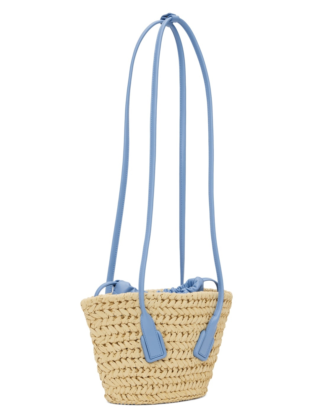Beige & Blue Small Arco Tote - 3