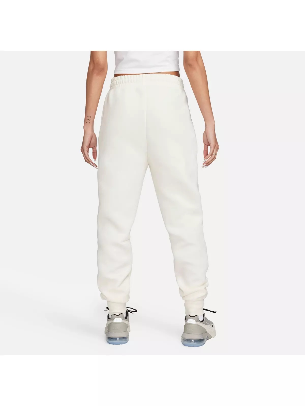 Women's Sportswear Tech Fleece Mid-Rise Joggers-Ivory - 5