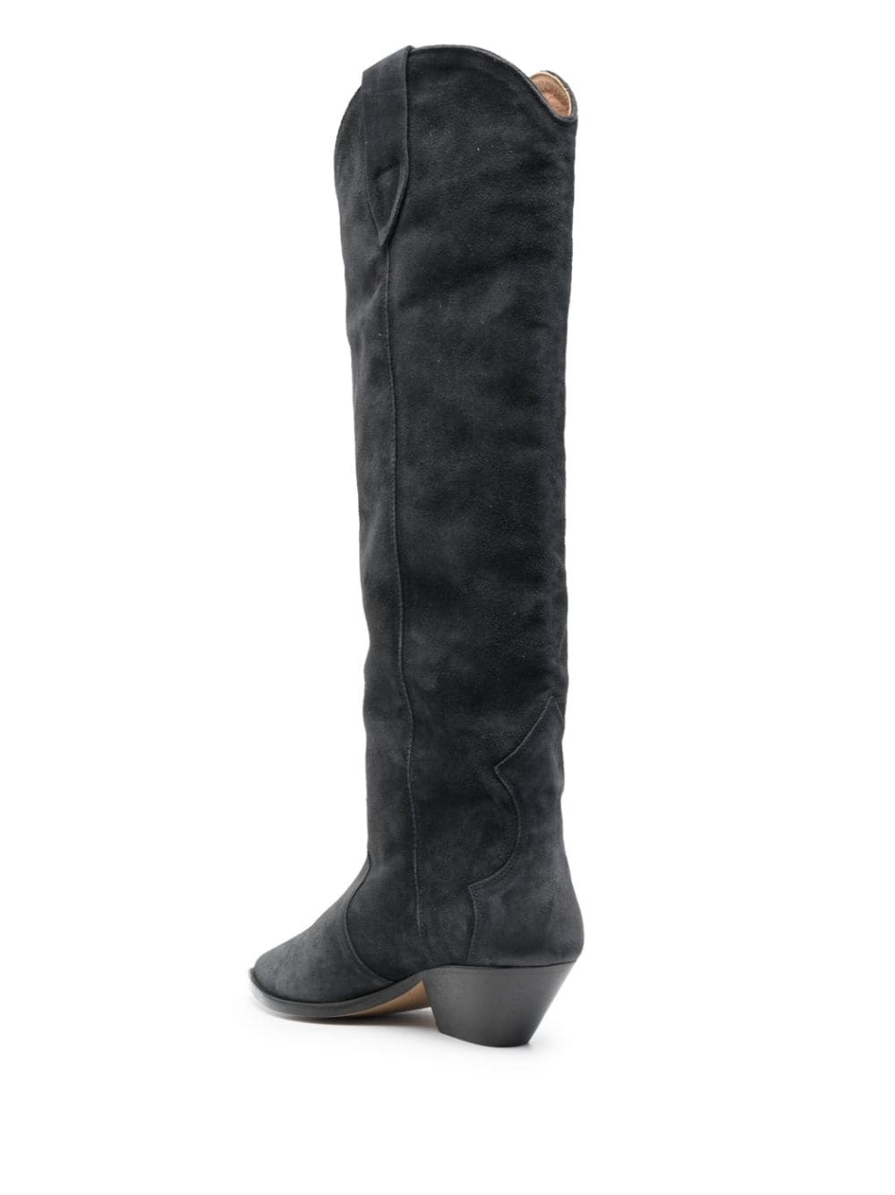 Denvee 50mm suede knee-high boots - 3