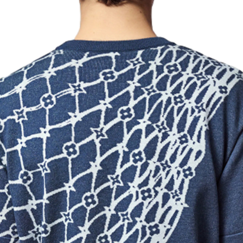 LOUIS VUITTON Cotton T-shirt 'Blue' 1AFQQR - 2
