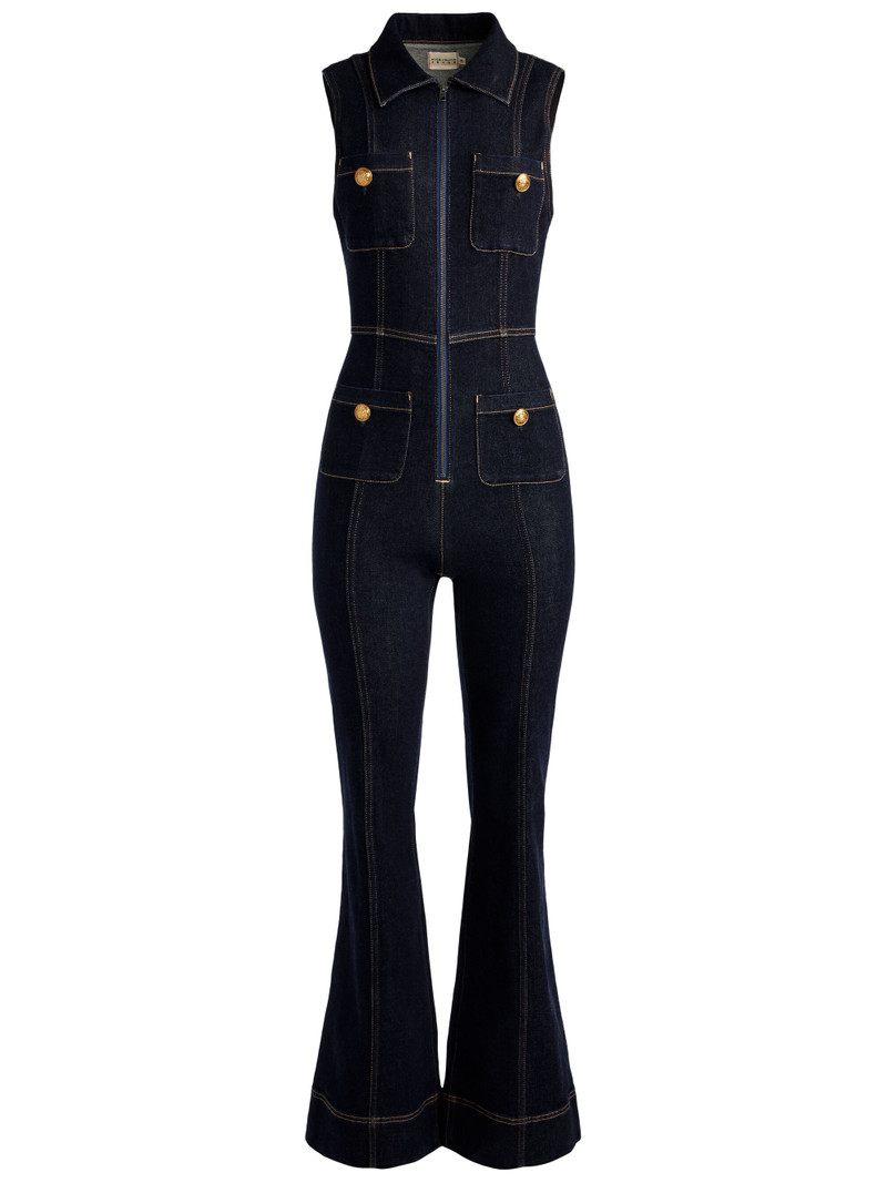 RACHEL SLEEVELESS DENIM JUMPSUIT 1