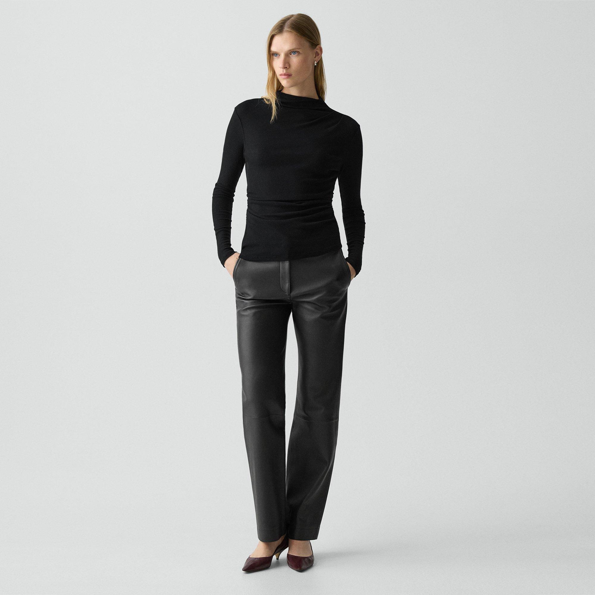 Mock Neck Top in Soft Rib - 6