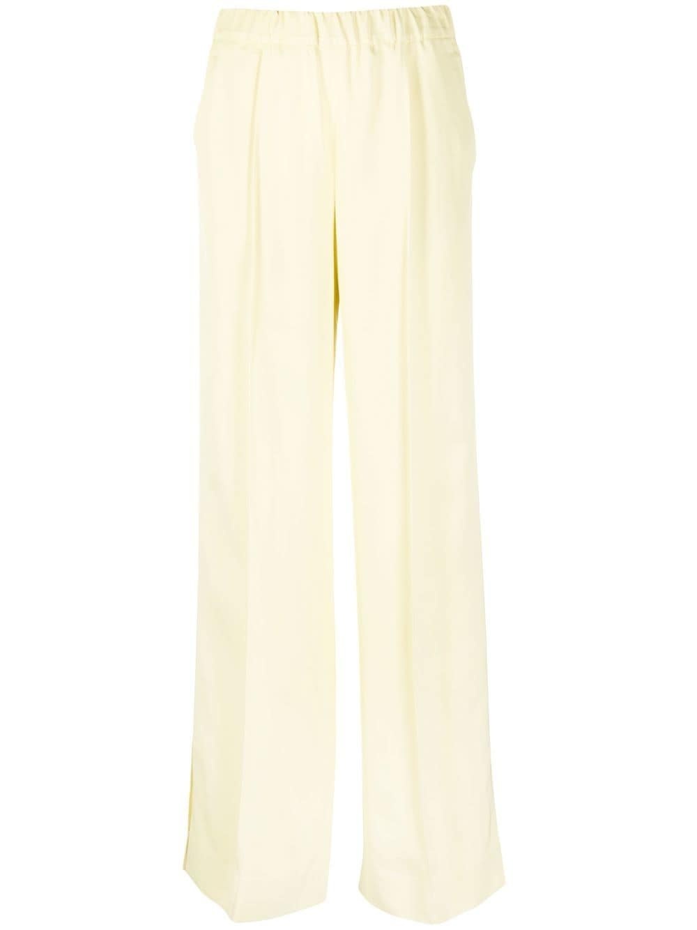 high waisted yellow trousers - 1