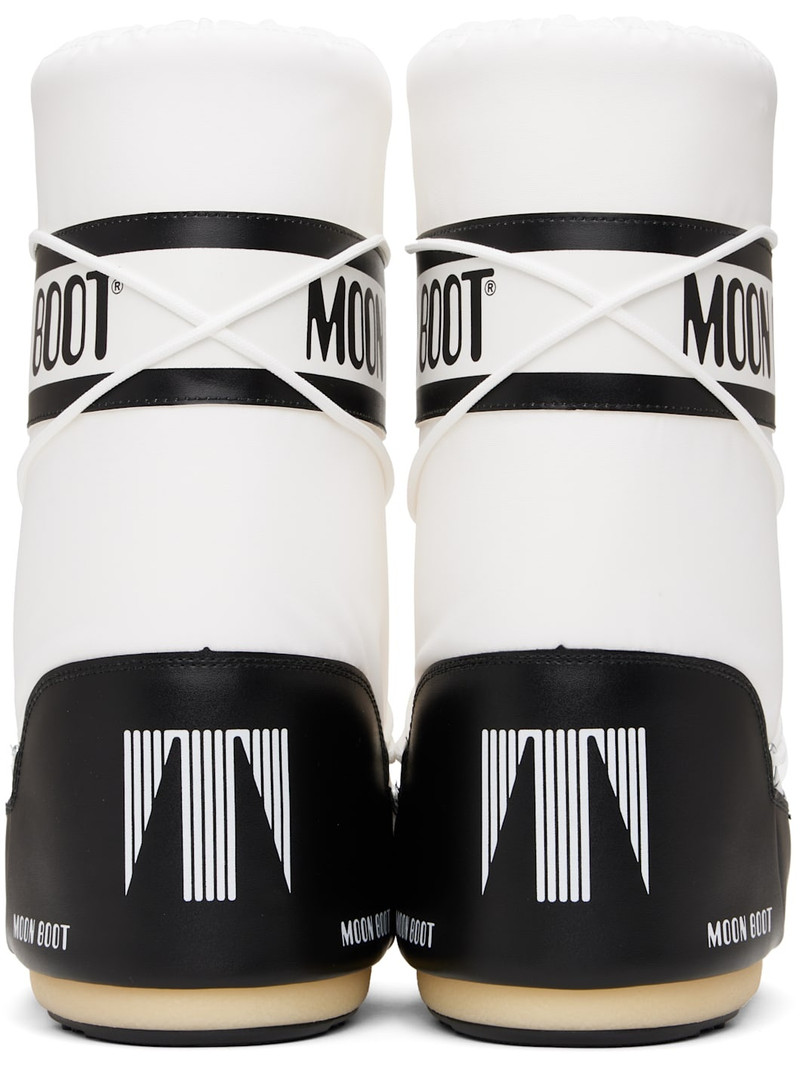 MOON BOOT Black & White Icon Nylon Boots outlook