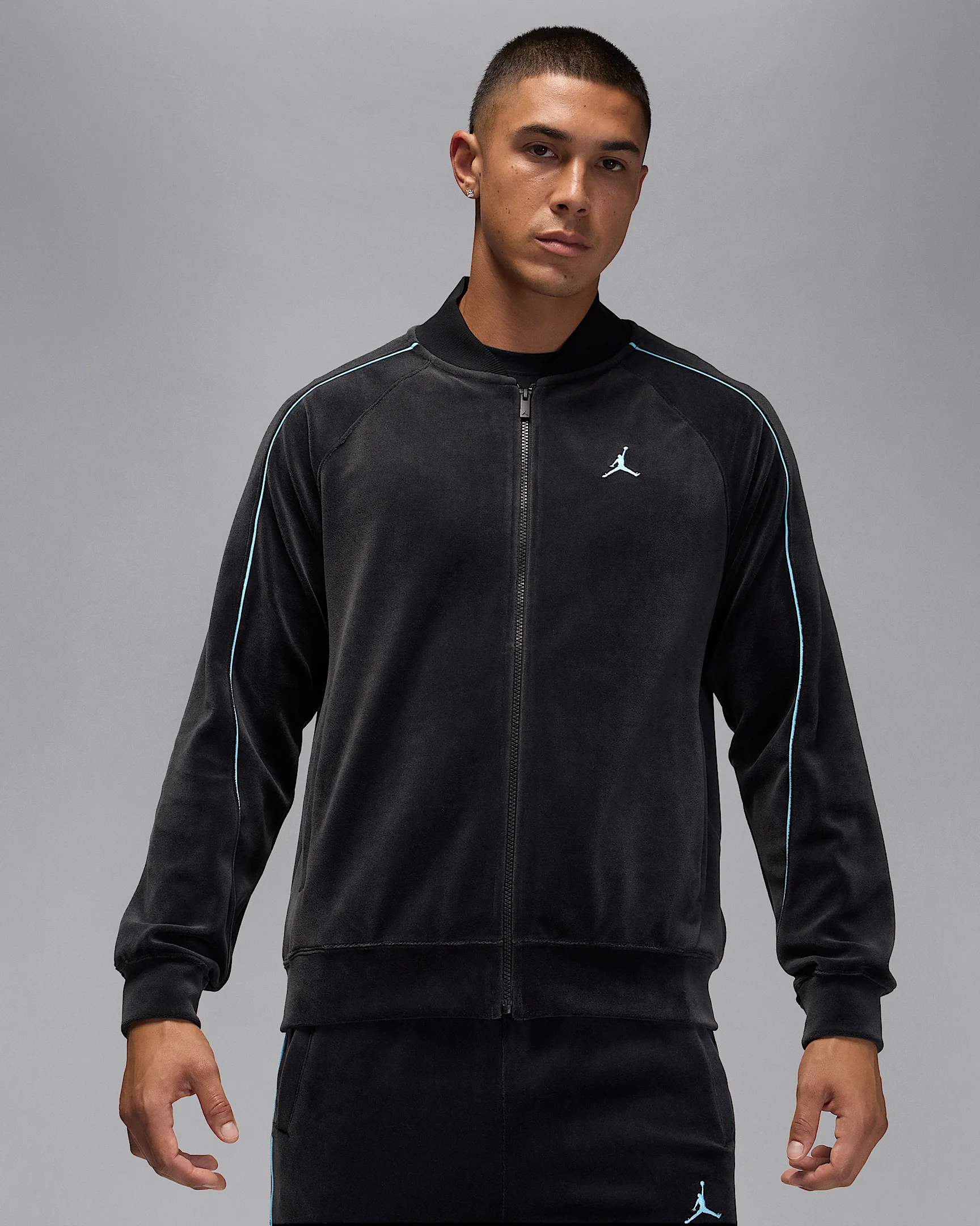 Jordan Brooklyn Men's Velour Track Jacket - 1