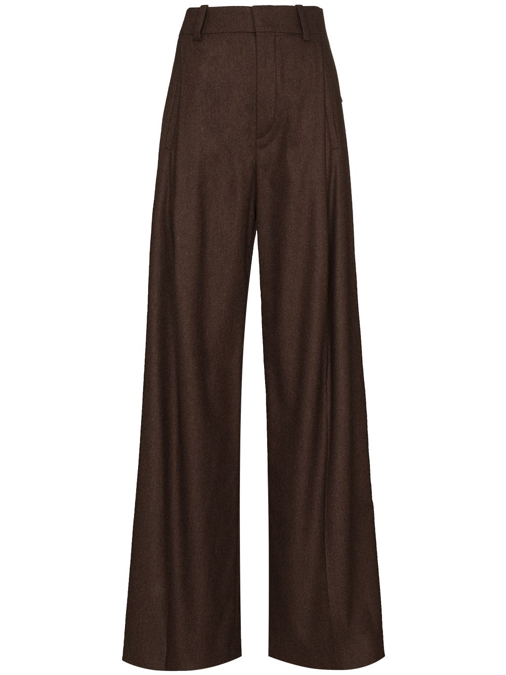 high-waist wide-leg trousers - 1