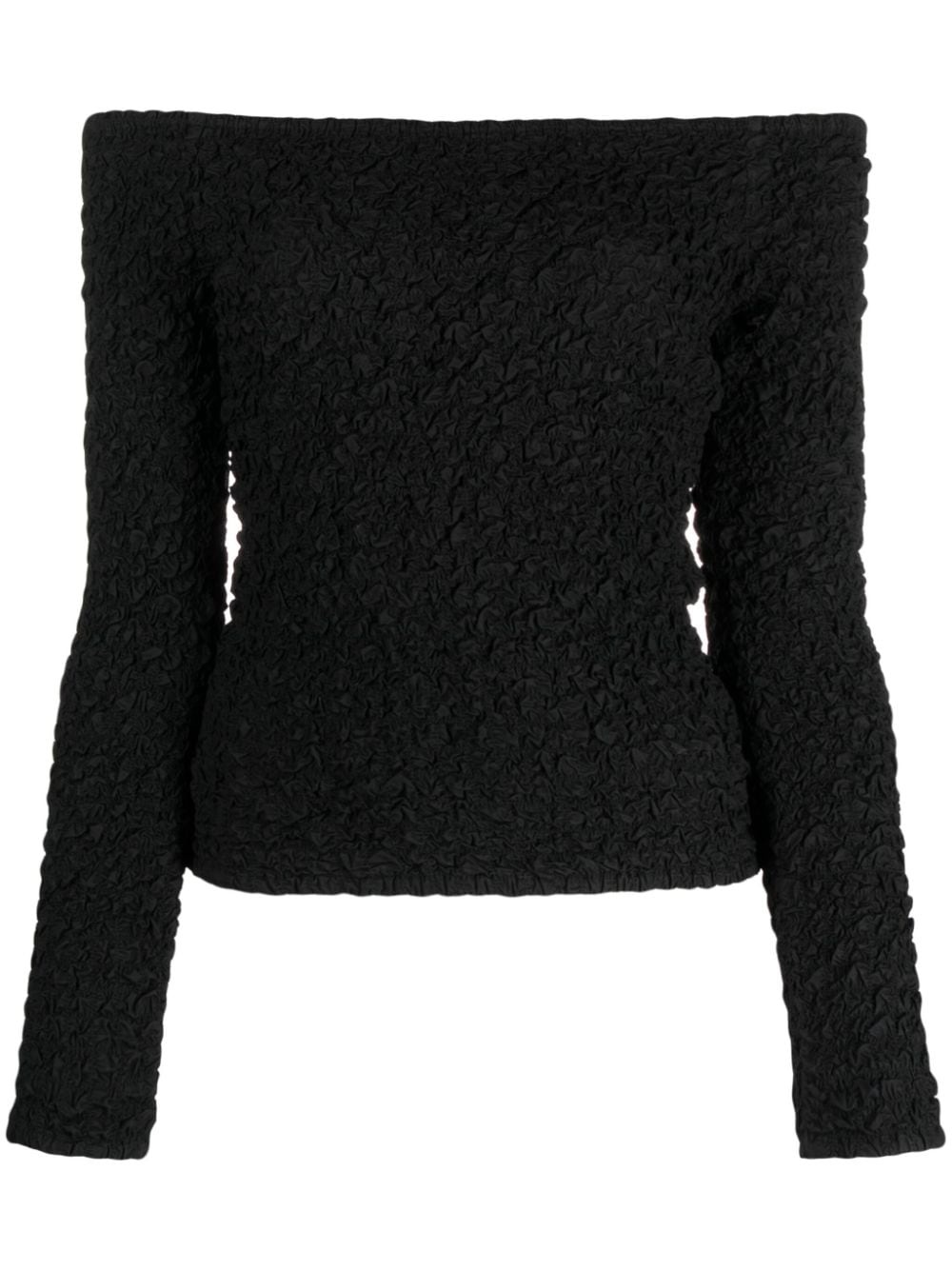 off-shoulder smock-effect top - 1