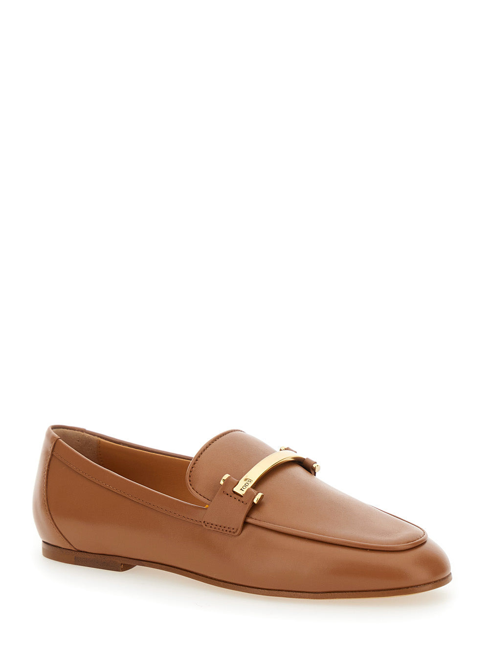 Tod's Women Brown Loafers With Logo Plaque In Leather Woman - 2