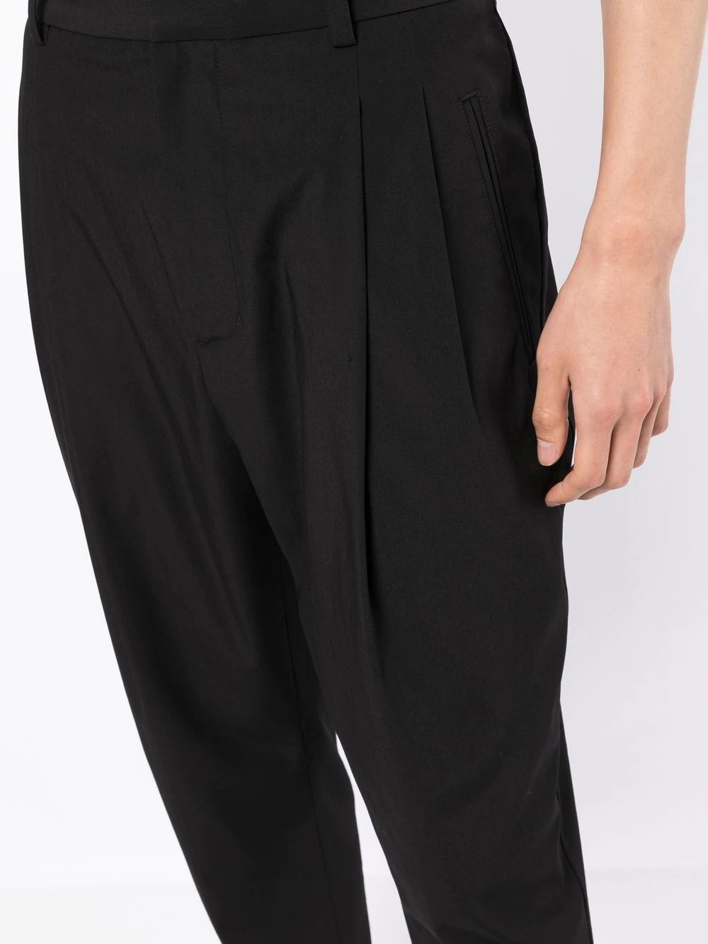 drop-crotch tailored trousers - 5