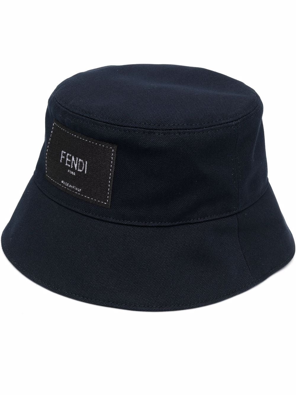 logo-patch bucket hat - 1