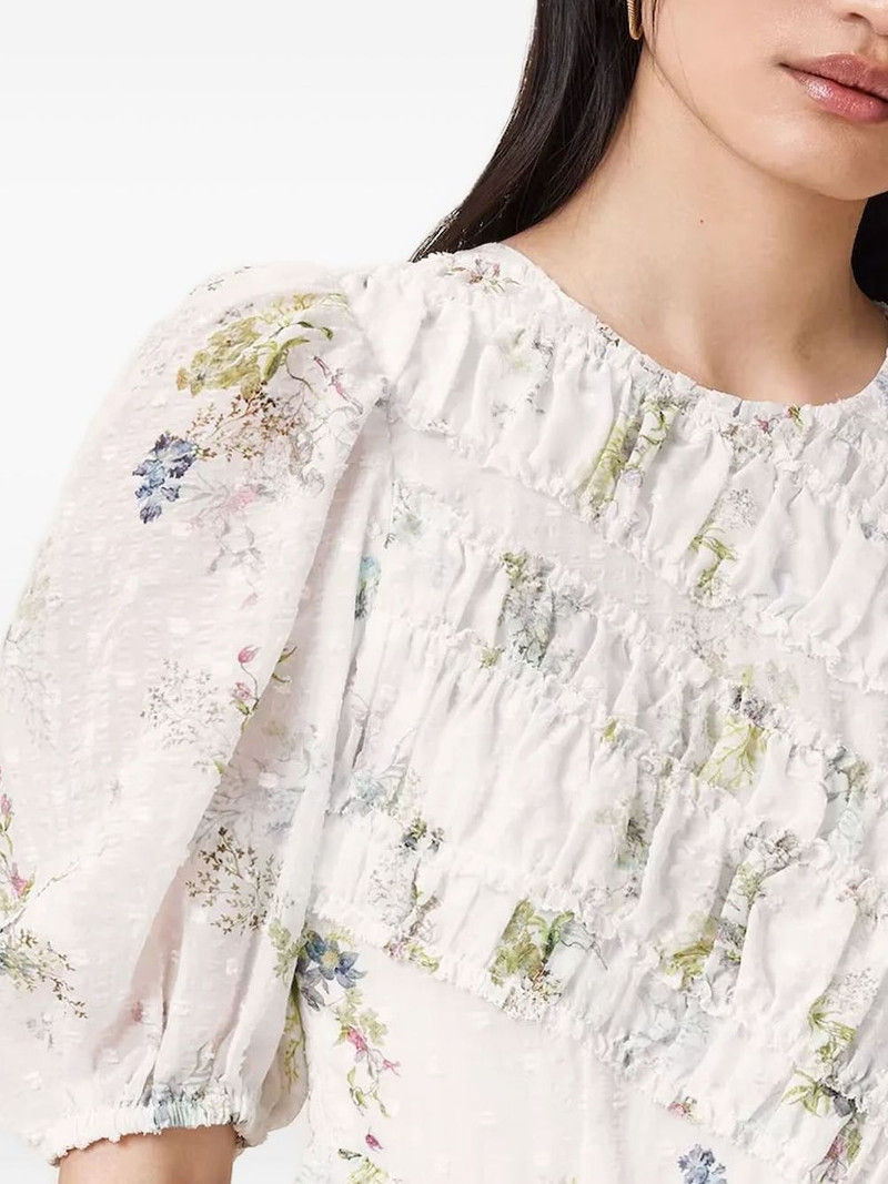floral-print smocked dress 3