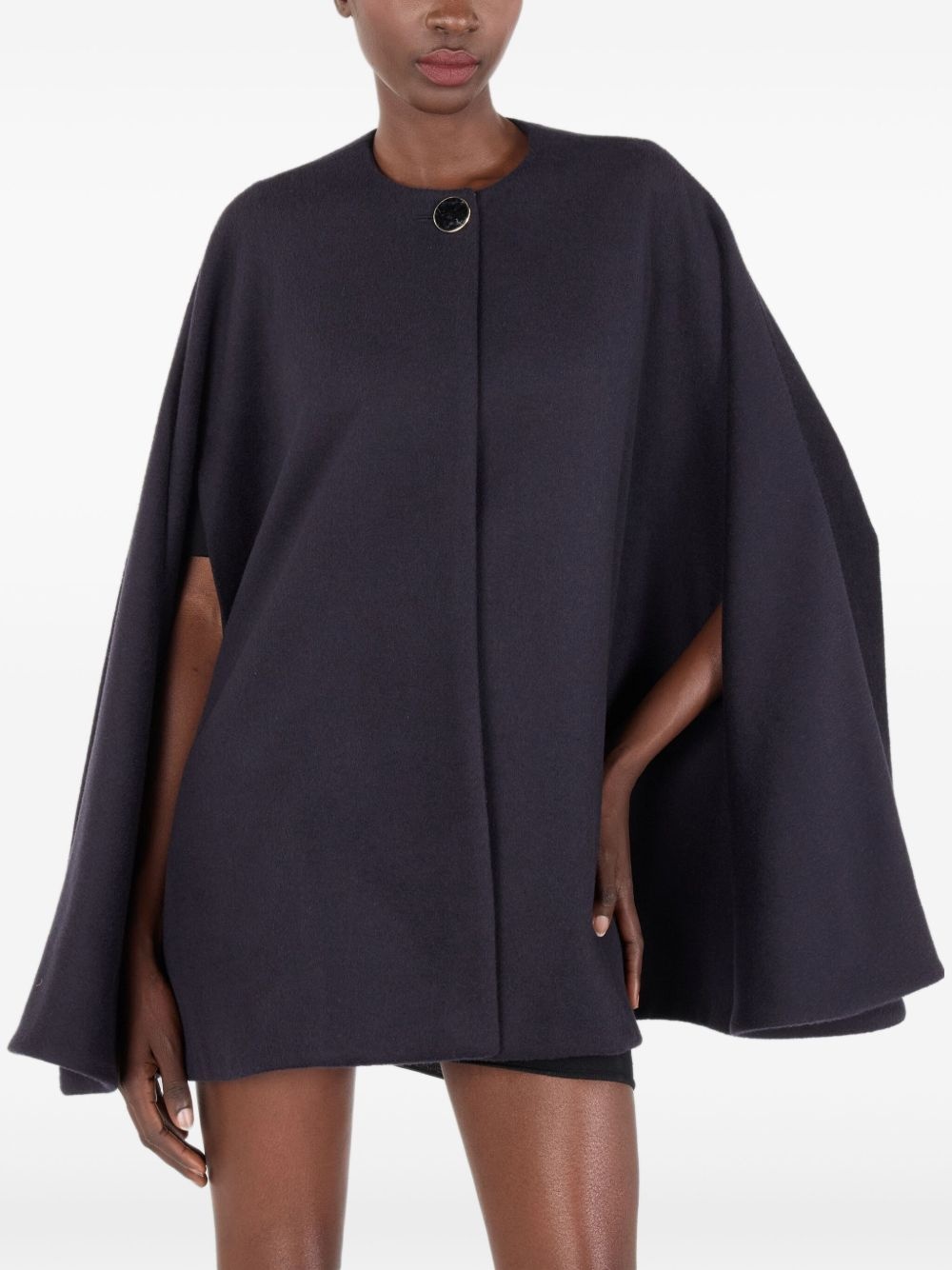 cashmere-blend cape - 5