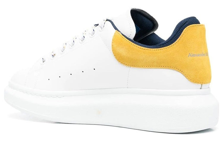Alexander McQueen Oversized Sneaker 'White Pop Yellow Navy' 705060WIBNT8998 - 4
