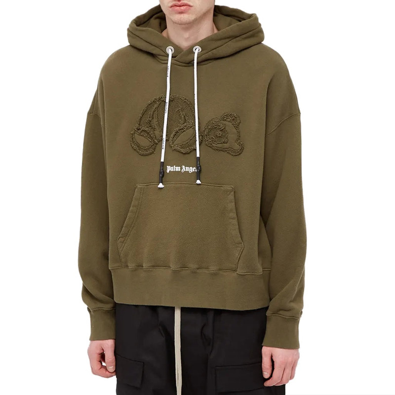 Palm Angels Palm Angels SS21 Gd Bear Hoodie 'Military' PMBB058S21FLE0055601 outlook