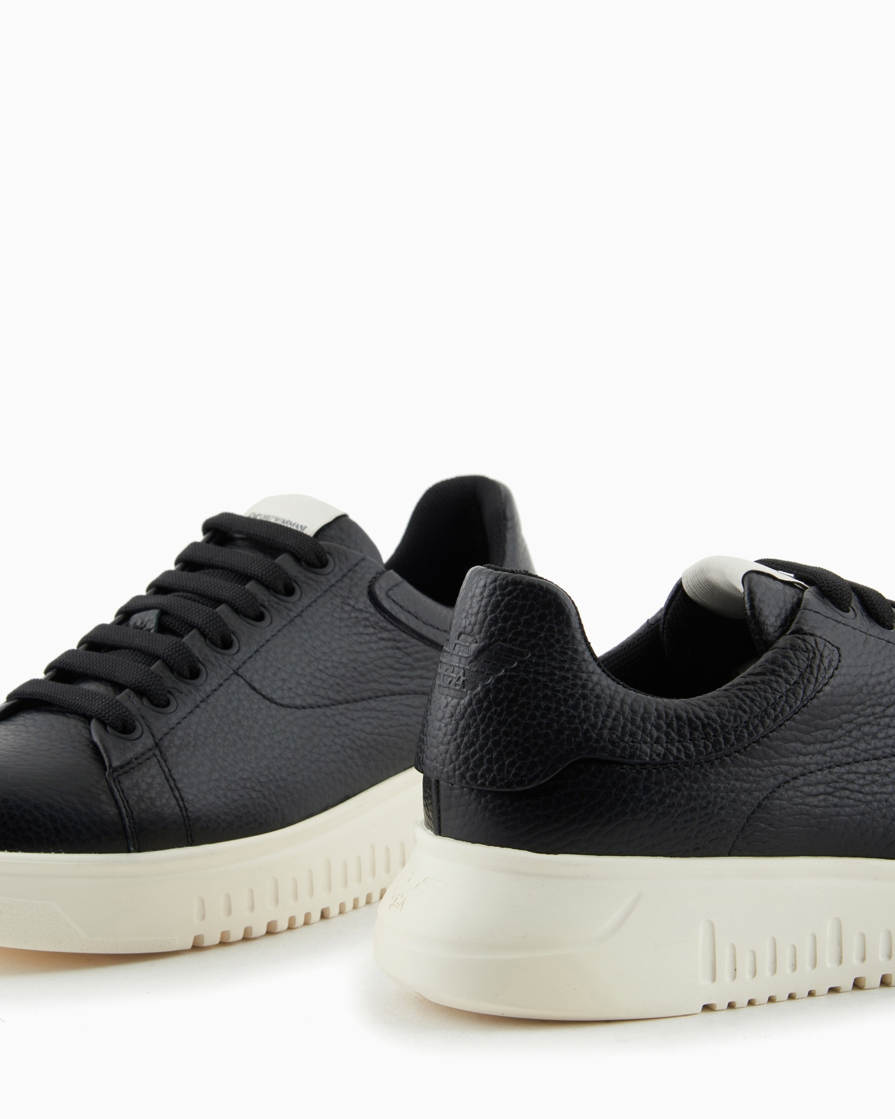 Tumbled leather sneakers - 5