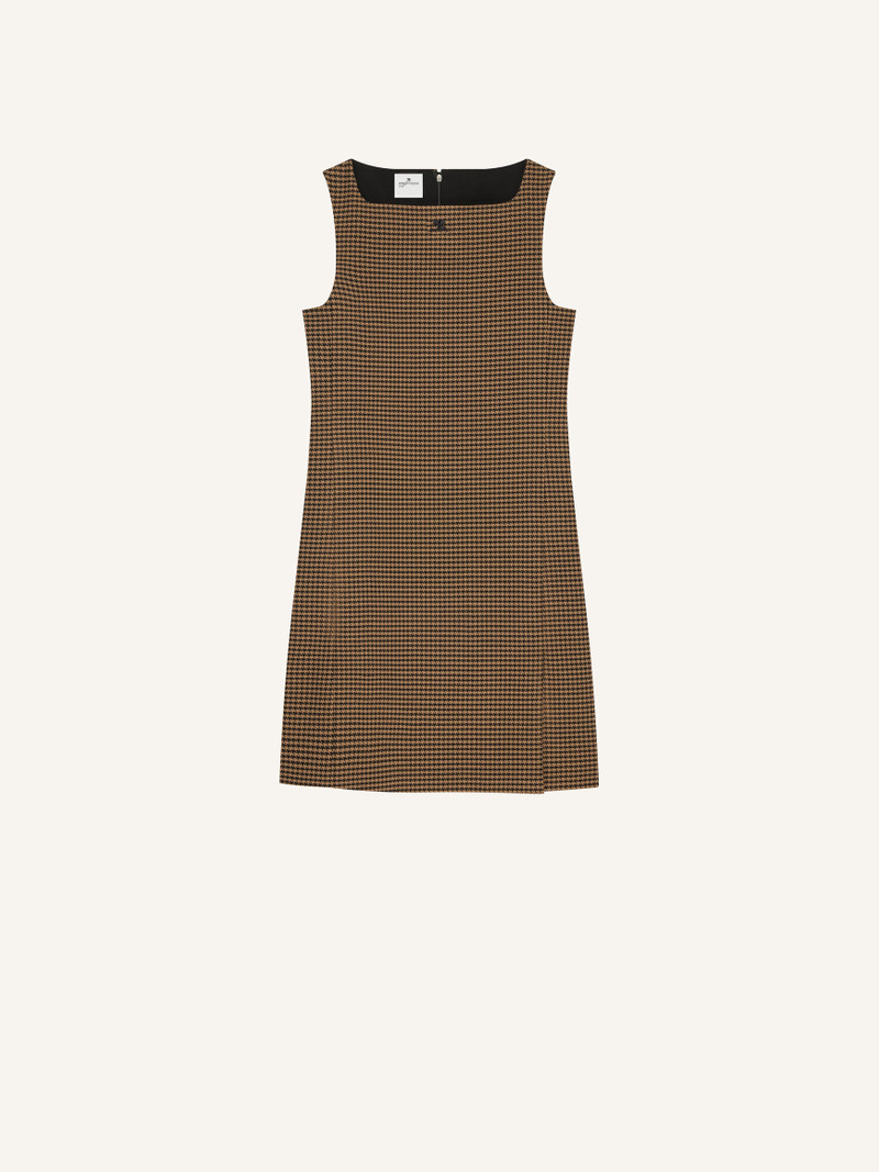 HOUNDSTOOTH SLIT DRESS 1
