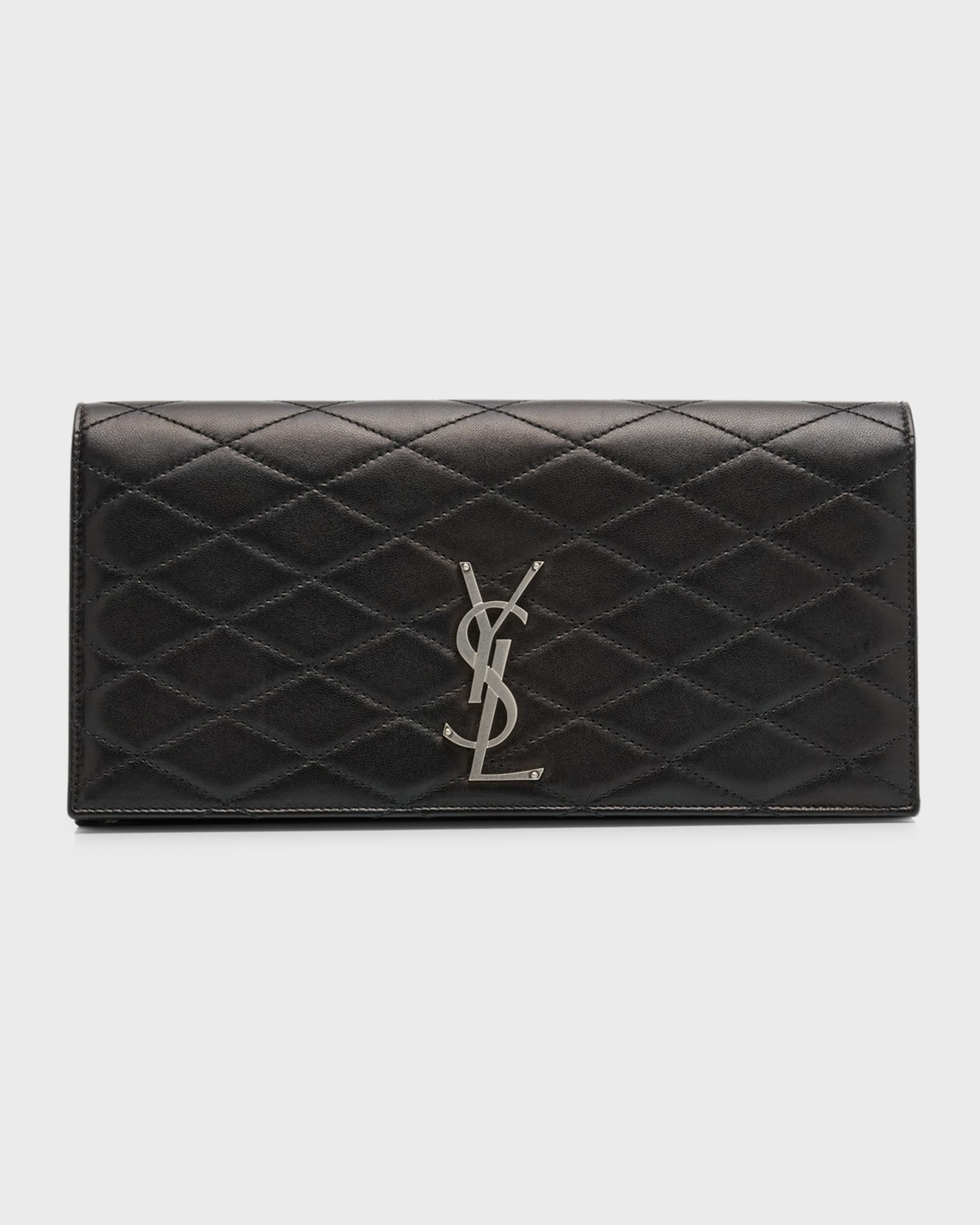 Kate YSL Quilted Leather Clutch Bag - 1