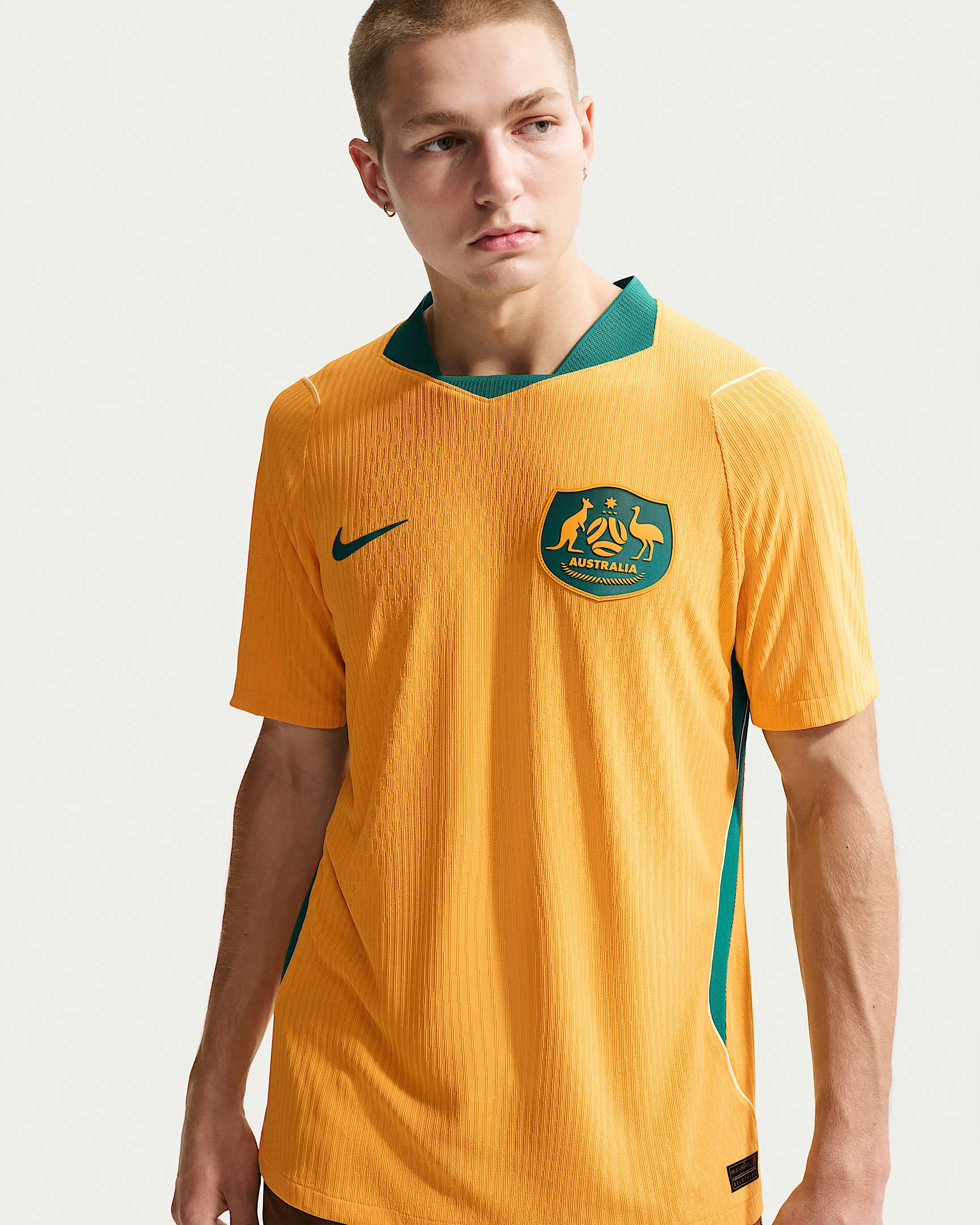 Australia 2026 Match Home Men's Nike Aero-FIT Soccer Authentic Jersey - 1