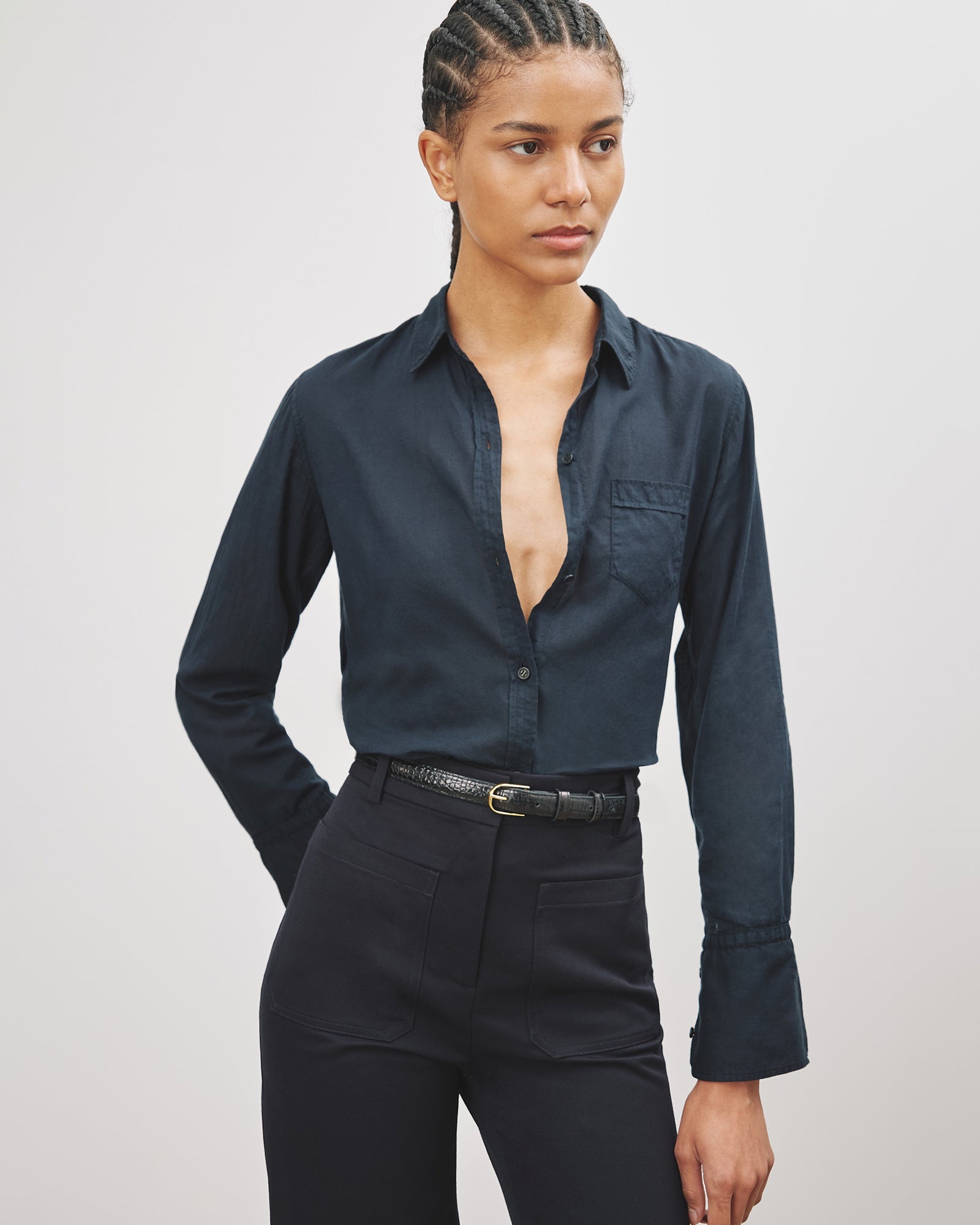 COTTON VOILE NL SHIRT - 2