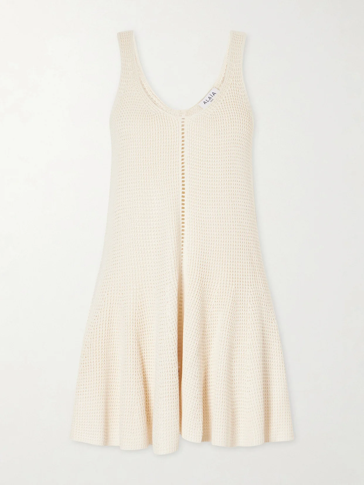 Godet Silk Mini Dress - 1