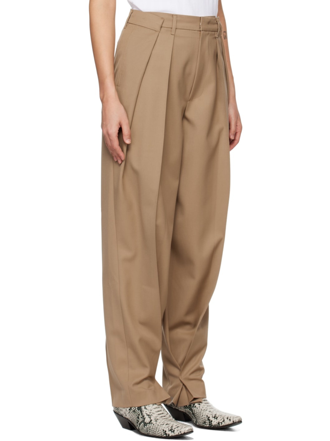 Beige Ani Trousers - 2