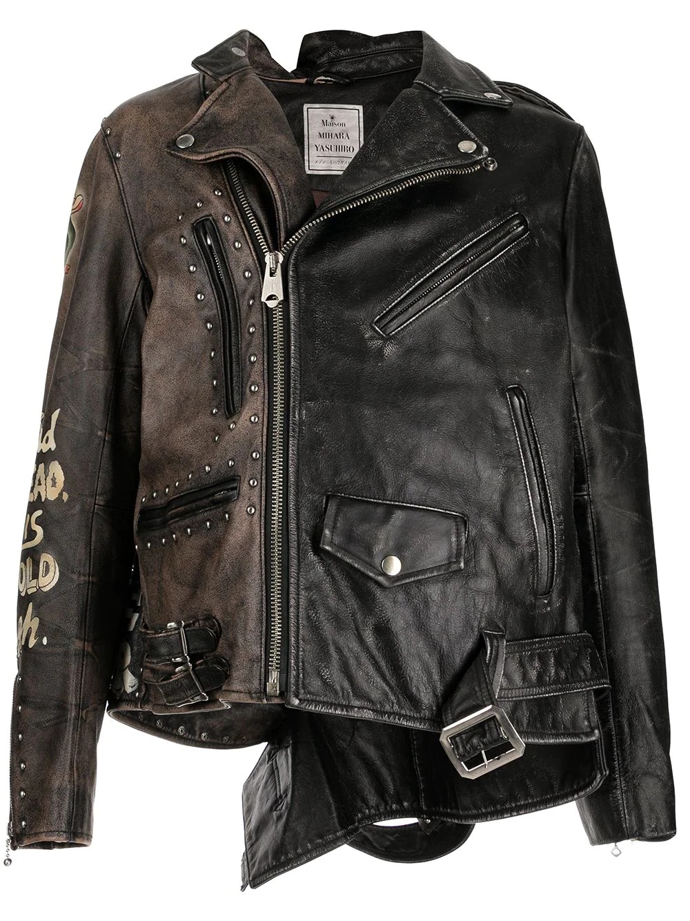 deconstructed biker jacket - 1