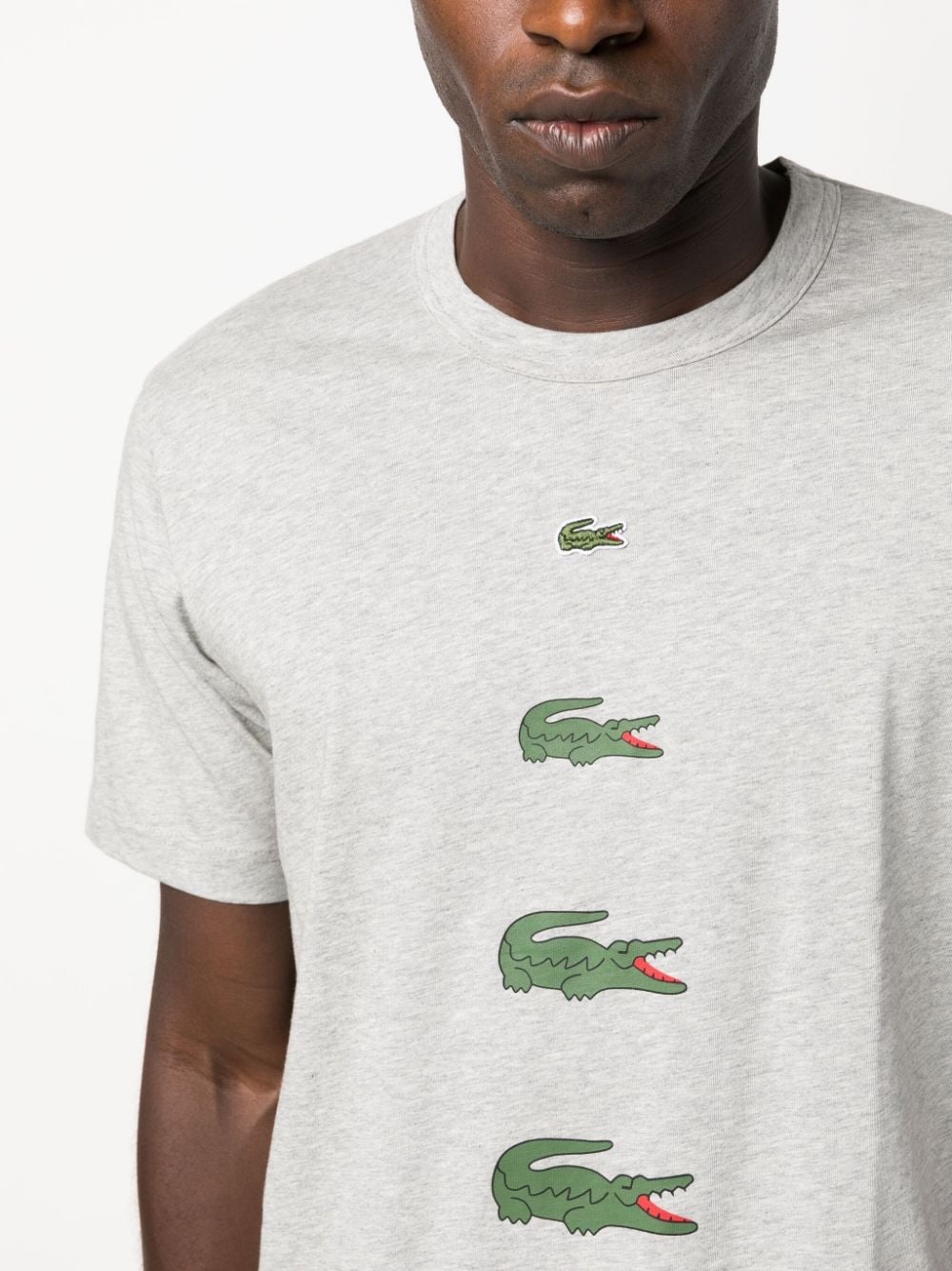 x Lacoste logo-print cotton T-shirt - 5