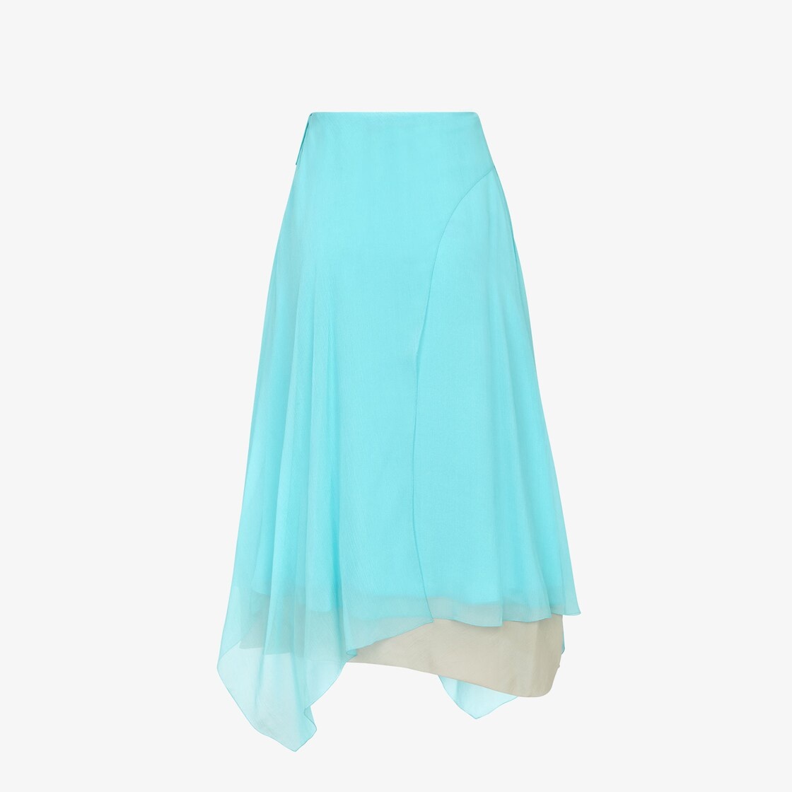 Light blue chiffon skirt - 2