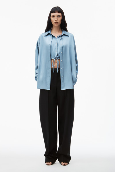 Alexander Wang double layered top in silk outlook