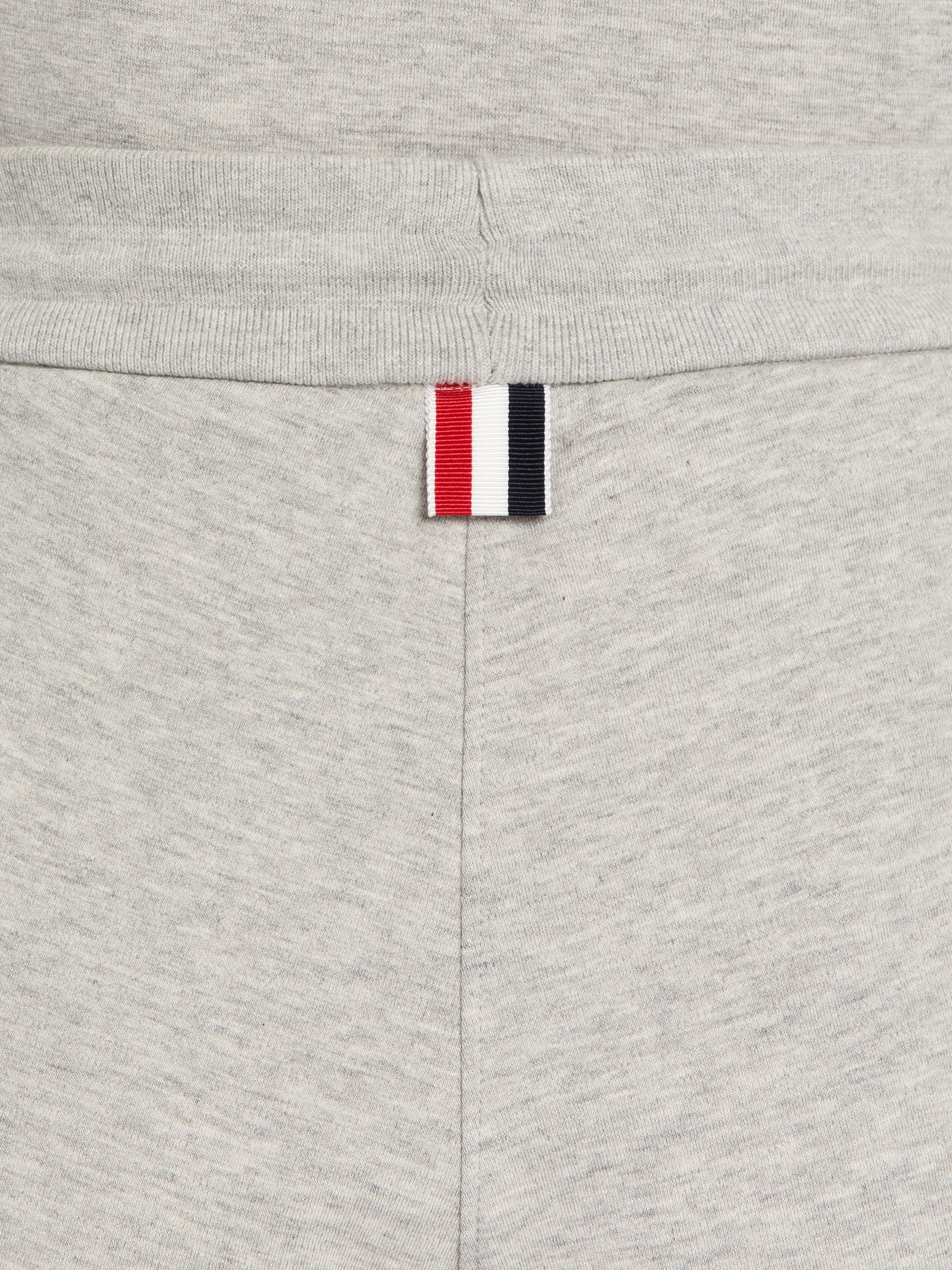 Grey Cotton Milano Stitch Hector Chenille Patch Shorts - 6
