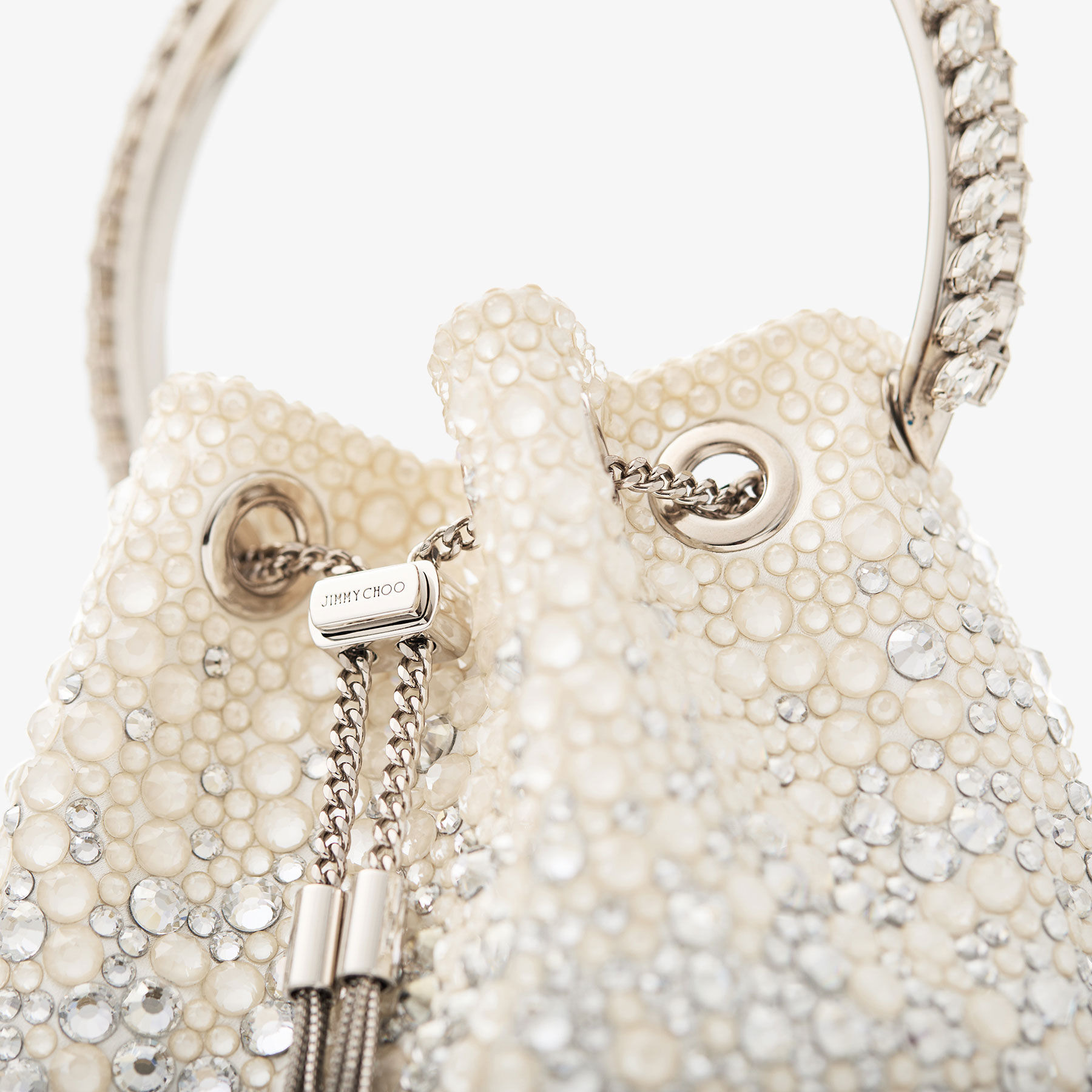 Bon Bon
Ivory Satin Crystal Bag - 3