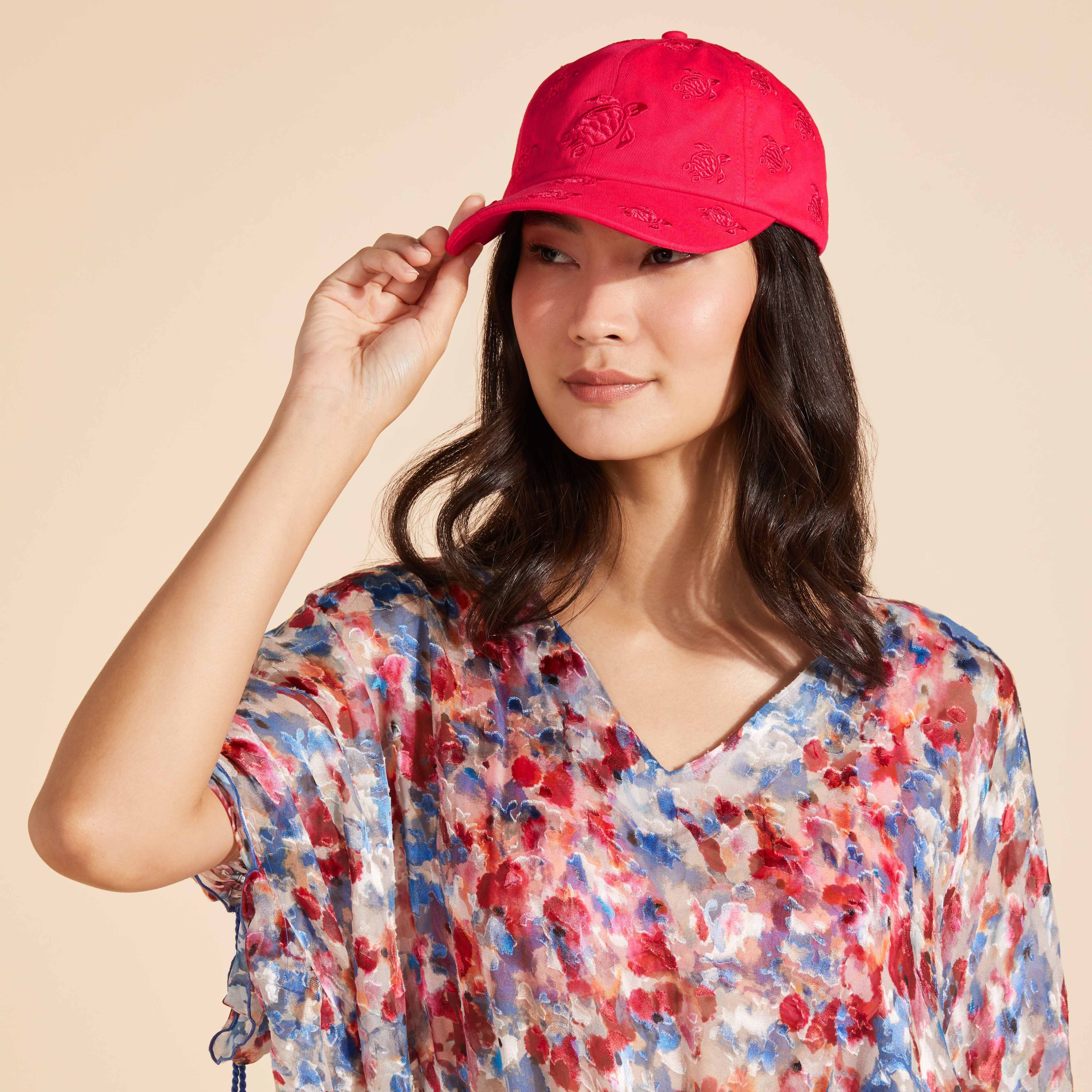 Embroidered Cap Turtles All Over - 4