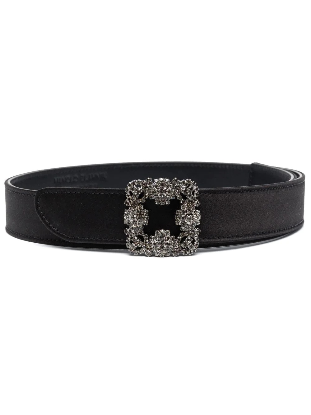 Hagisi crystal-embellished leather belt - 1