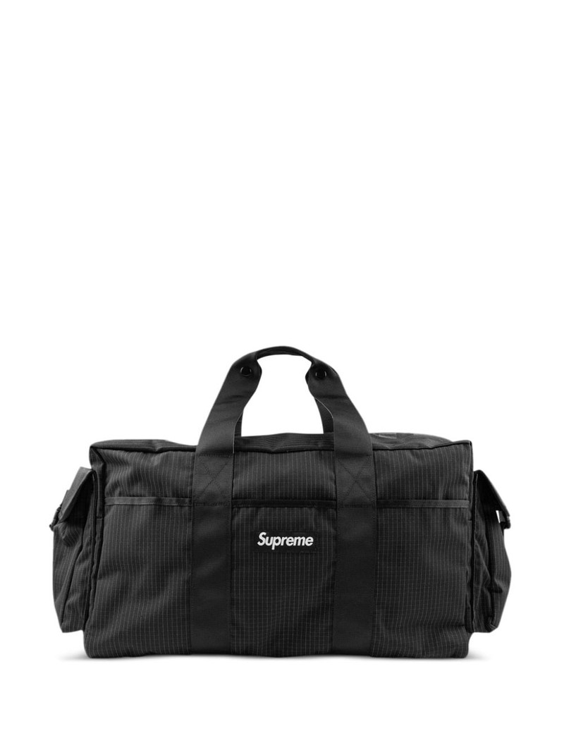 box-logo ripstop duffle bag - 1