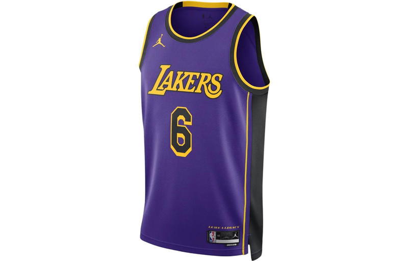 Jordan Nike Dri-FIT NBA Los Angeles Lakers Lebron James Statement Edition 2022/23 Swingman Jersey DO9530-50 outlook